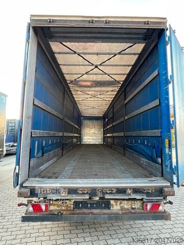 Open oplegger met zeil KÖGEL SN24 Plane Mega Edscha Hubdach Liftachse Überbr.