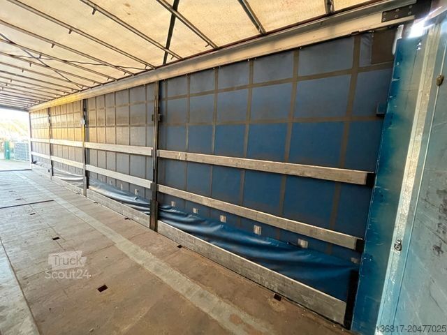 Open oplegger met zeil KÖGEL SN24 Plane Mega Edscha Hubdach Liftachse Überbr.