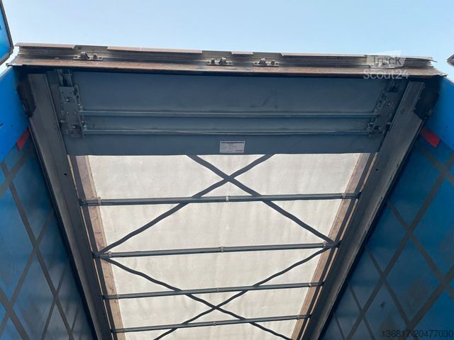 Open oplegger met zeil KÖGEL SN24 Plane Mega Edscha Hubdach Liftachse Code XL