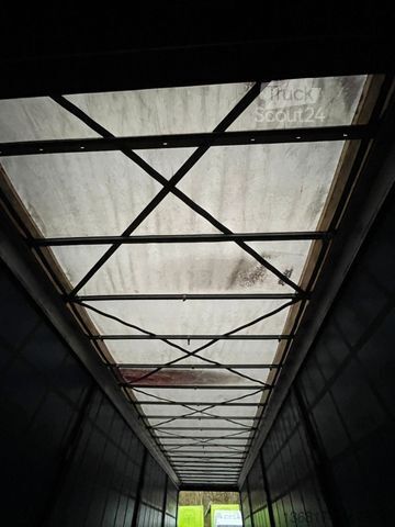 Open oplegger met zeil KÖGEL SN24 Plane Mega Edscha Hubdach Liftachse Code XL