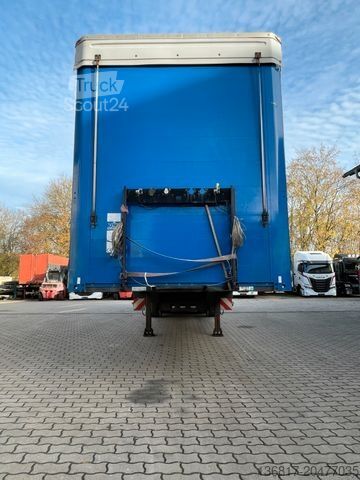 Open oplegger met zeil KÖGEL SN24 Plane Mega Edscha Hubdach Liftachse Überbr.