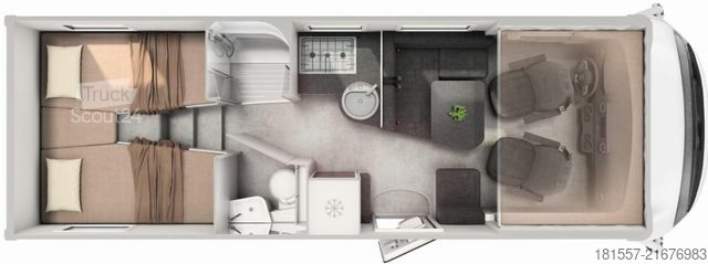 Camper integrado HYMER/ERIBA B-Klasse MC I 680 Alde, Autark-Paket, Markise