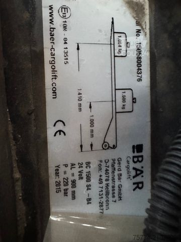 Camion plateau avec bâche MERCEDES-BENZ 1223 L/6.10 m/ LBW 1500 KG