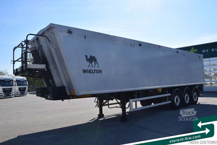 Полуприцеп-самосвал WIELTON 3-Achs Kipper 50m³ Universalklappe Alu MIETE
