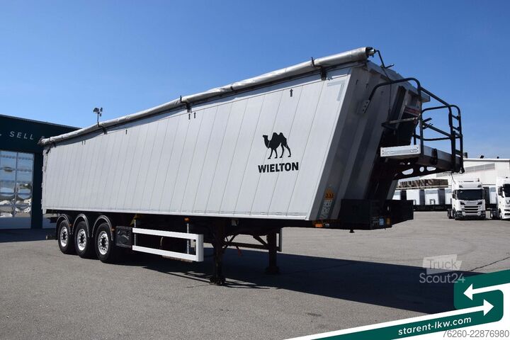 Полуприцеп-самосвал WIELTON 3-Achs Kipper 50m³ Universalklappe Alu MIETE