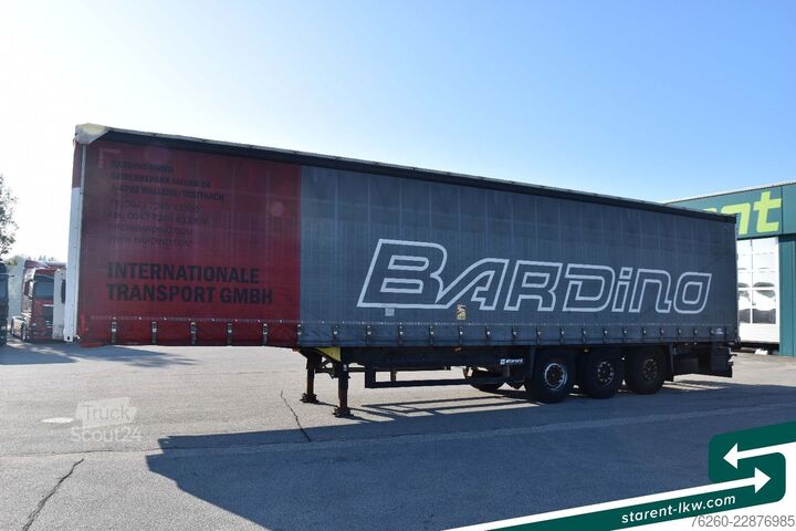 Odprta polprikolica s ponjavo SCHMITZ CARGOBULL Liftachse XL + Getränke + D.C. 9.5 Zertifikat