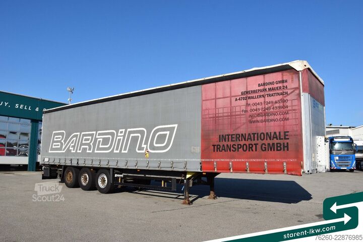 Odprta polprikolica s ponjavo SCHMITZ CARGOBULL Liftachse XL + Getränke + D.C. 9.5 Zertifikat