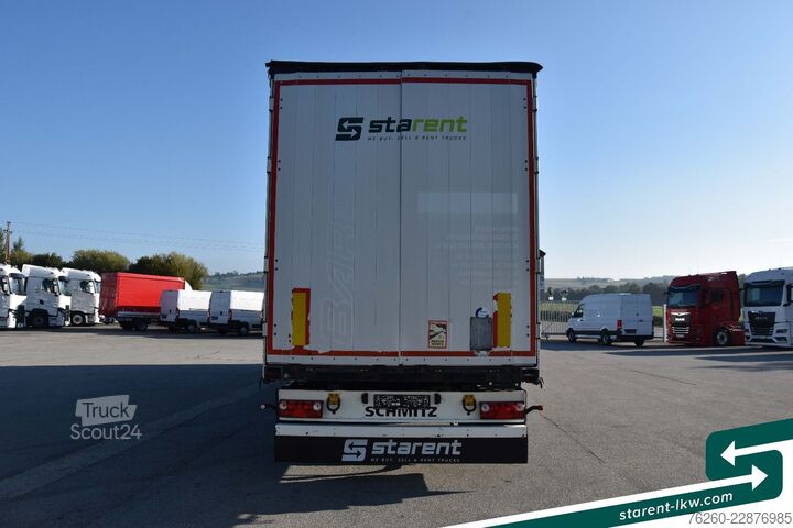 Odprta polprikolica s ponjavo SCHMITZ CARGOBULL Liftachse XL + Getränke + D.C. 9.5 Zertifikat