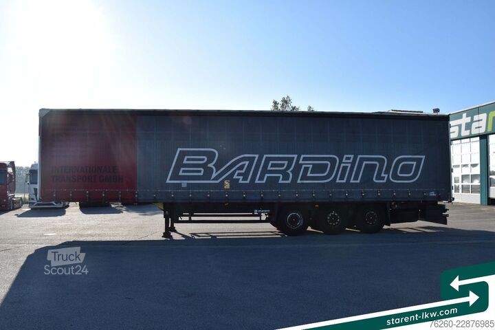 Odprta polprikolica s ponjavo SCHMITZ CARGOBULL Liftachse XL + Getränke + D.C. 9.5 Zertifikat