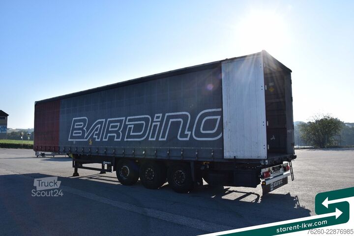 Odprta polprikolica s ponjavo SCHMITZ CARGOBULL Liftachse XL + Getränke + D.C. 9.5 Zertifikat