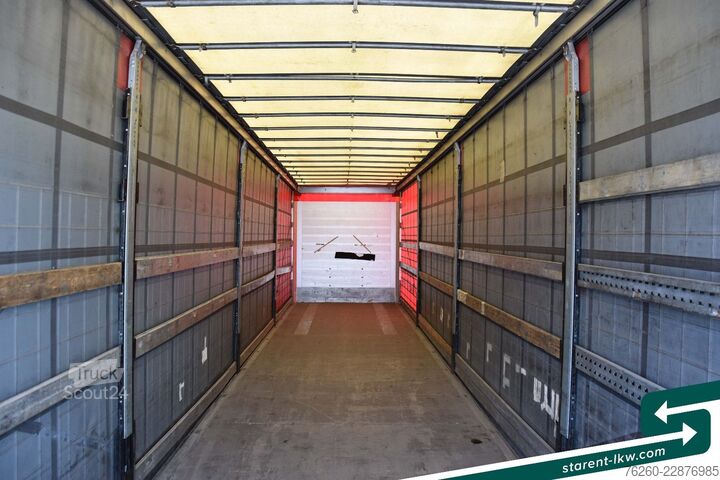 Odprta polprikolica s ponjavo SCHMITZ CARGOBULL Liftachse XL + Getränke + D.C. 9.5 Zertifikat