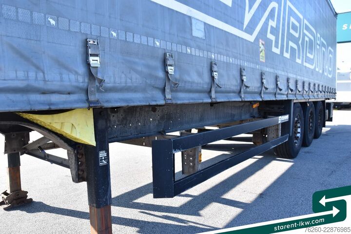Odprta polprikolica s ponjavo SCHMITZ CARGOBULL Liftachse XL + Getränke + D.C. 9.5 Zertifikat