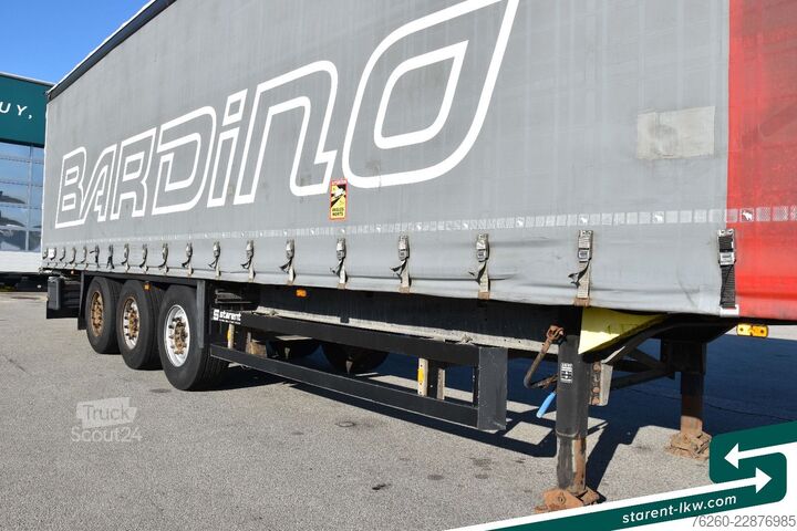 Odprta polprikolica s ponjavo SCHMITZ CARGOBULL Liftachse XL + Getränke + D.C. 9.5 Zertifikat