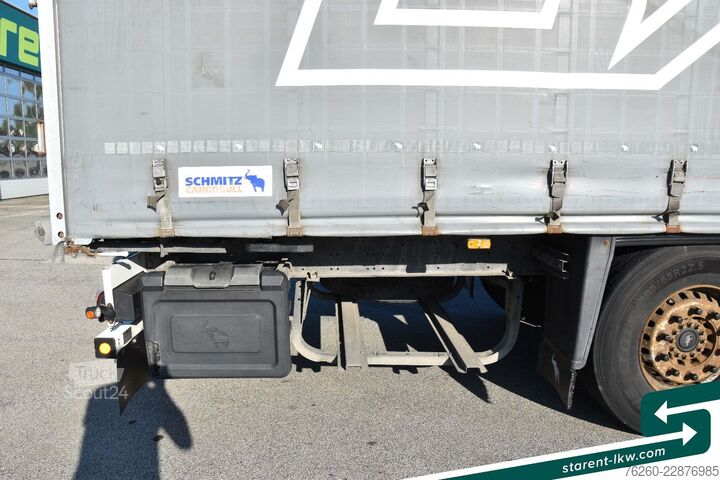 Odprta polprikolica s ponjavo SCHMITZ CARGOBULL Liftachse XL + Getränke + D.C. 9.5 Zertifikat