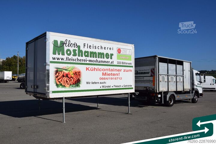 Viehtransporter MERCEDES-BENZ Atego 815 BDF-Viehaufbau + Kühlaufbau