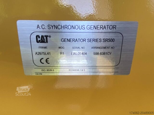 Agregado CAT DE500GC - 500 kVA Stand-by Generator - DPX-18220