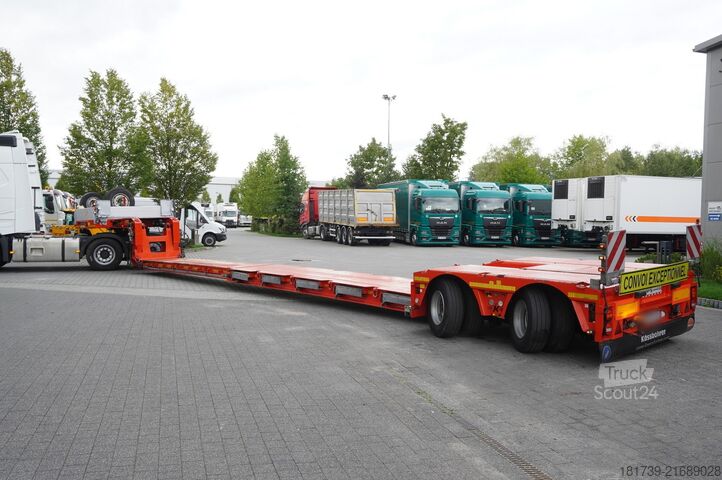 Cabină de dormit și semiremorcă gondolă MAN TGX 28.510 6×2/ Kässbohrer LB2 TIEF-BETT