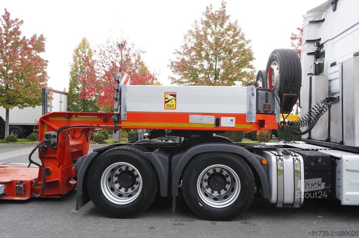 Cabină de dormit și semiremorcă gondolă MAN TGX 28.510 6×2/ Kässbohrer LB2 TIEF-BETT