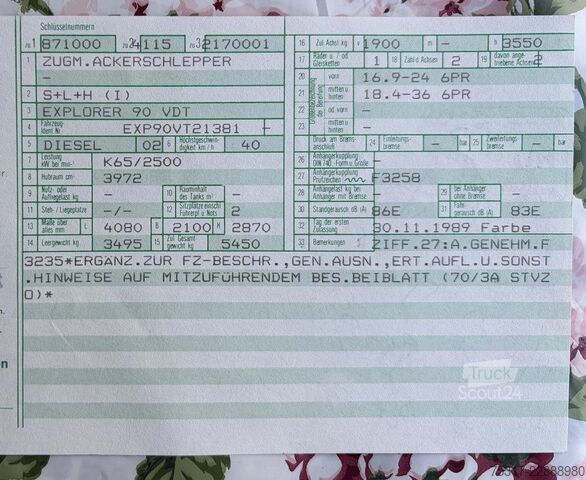 Трактор SAME SAME TURBO EXPLORER 90 VDT ORIGINAL 2 x ZAPFW.