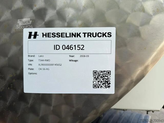 Tank Lako T344-RMO RVS/Edelstahl Melk/Milch/Food/Lebensmi...