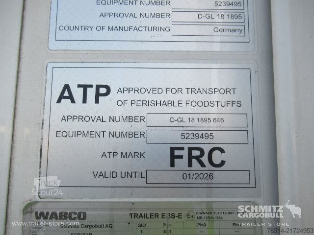 Refriģeratora puspiekabe Schmitz Cargobull Tiefkühler Fleischhang