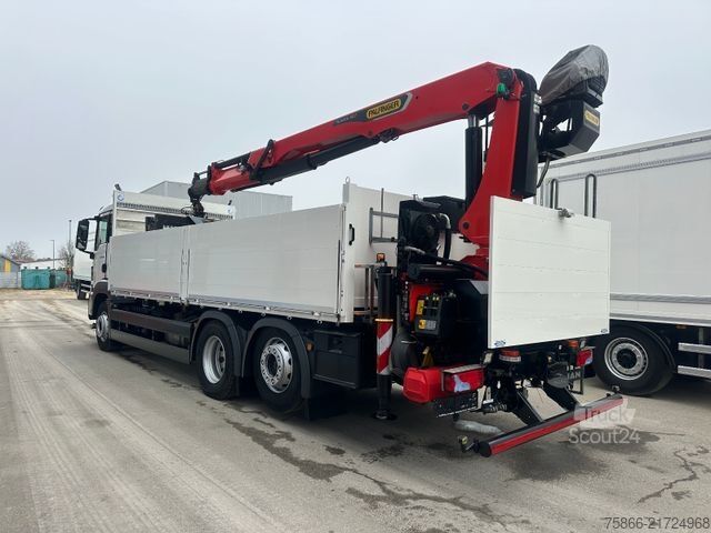 Tovornjak s ploščadjo MAN 26.420 TGS LL Palfinger PK 26.001 l TEC Funk