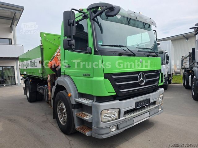 Tovornjak prekucnik MERCEDES-BENZ Axor 1829 / E5 / ALU Kipper / Atlas Kran