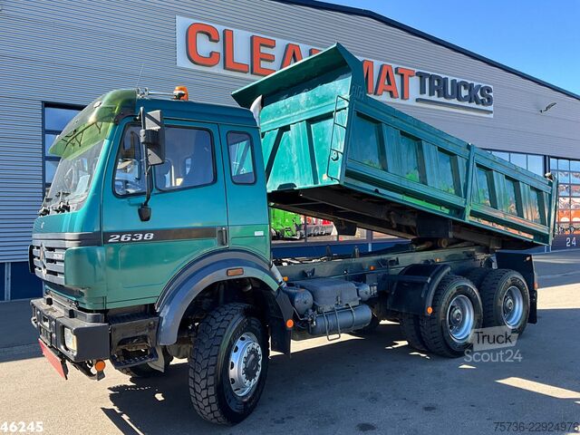 Kipper Mercedes-Benz 2638 AK V8 6x6 Manual Full steel suspension Mei...