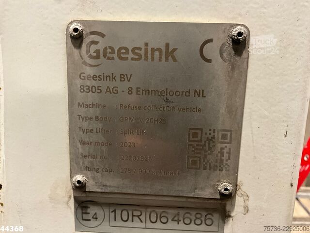 Vuilniswagen DAF FAG XD 340 Euro 6 Geesink 20m³