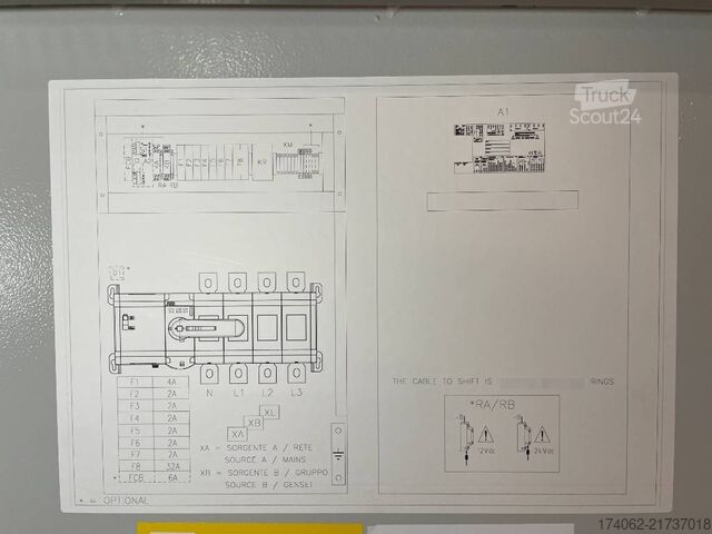 építőipari gép ATS Panel 630A - Max 435 kVA - DPX-27508