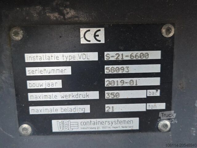 Hakenarmsystem Volvo FH 470 VDL hooklift