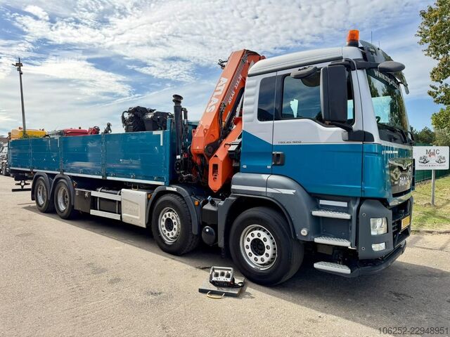 Læsseplatform MAN TGS 35.420 8x4 (8m!) PRITSCHE + KRAN ATLAS 332 ...