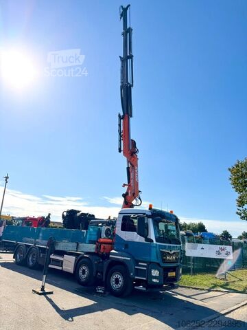Læsseplatform MAN TGS 35.420 8x4 (8m!) PRITSCHE + KRAN ATLAS 332 ...
