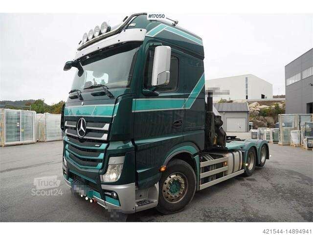 Mercedes-Benz Actros 2663 with 23t/m crane. Well equipped