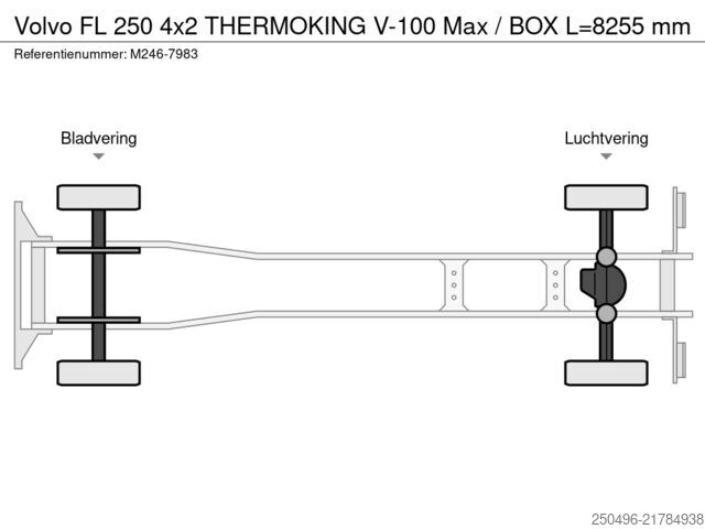 Μεταφορά σε ψυγείο/κατάψυξη Volvo FL 250 4x2 THERMOKING V-100 Max / BOX L=8255 mm