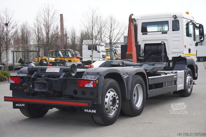 Krovininis automobilis su kabliu MAN TGS 26.440 6x2 E6/ Dalby hooklift 21 t