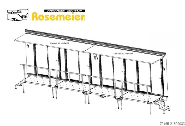 Miehistönkuljetusvaunu Rosemeier VE MOBI 8346 SP1-1 Tridem Veranda Mannschaftswagen