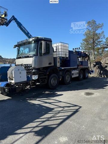 Mixer Mercedes-Benz Arocs with a Meyco Roadrunner concrete spray unit