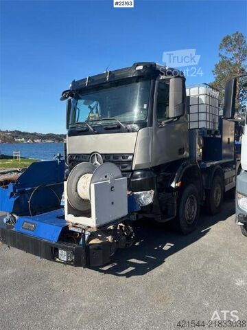 Mixer Mercedes-Benz Arocs with a Meyco Roadrunner concrete spray unit