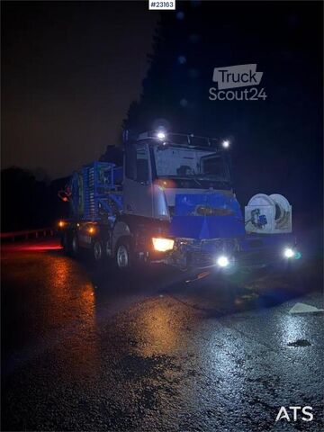 Mixer Mercedes-Benz Arocs with a Meyco Roadrunner concrete spray unit