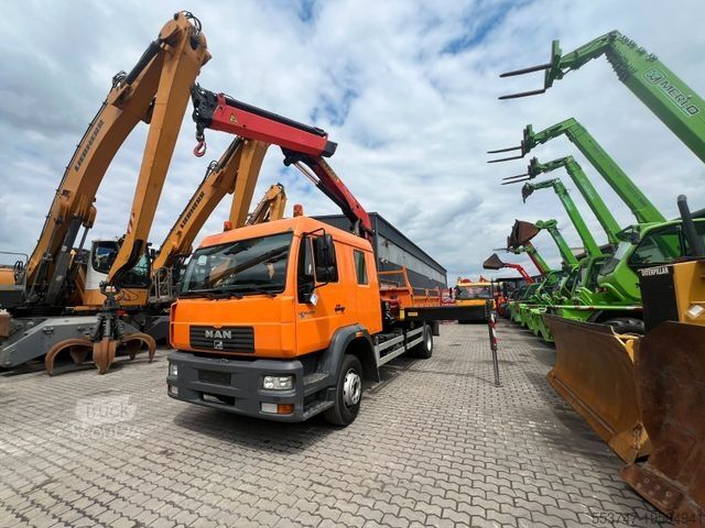 Billenő teherautó MAN LE 14.220/Palfinger PK 12502/3.Seitenkipper/Doka