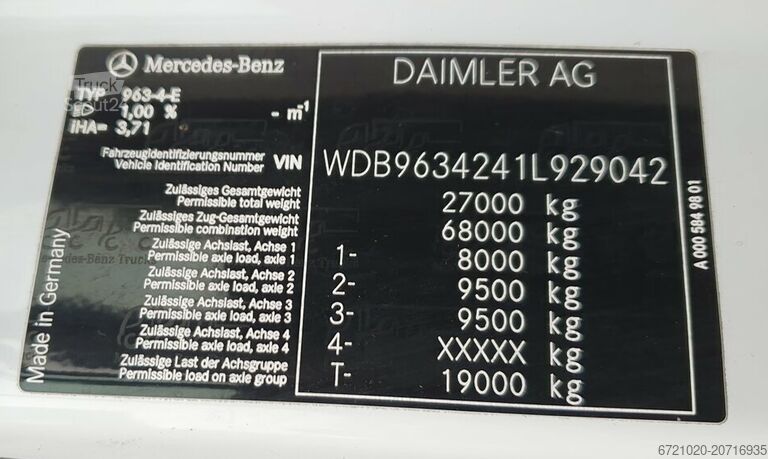 тракторна единица Mercedes Actros 2651