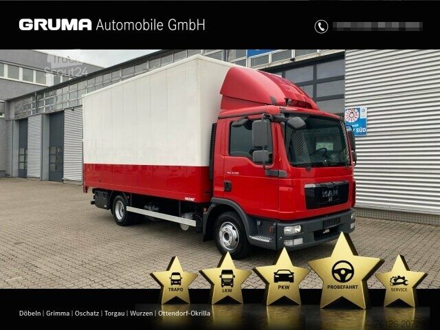 LKW mit Kofferaufbau MAN 8.180BL Möbelkoffer/AHK/Org.107Tkm/3 Sitzer