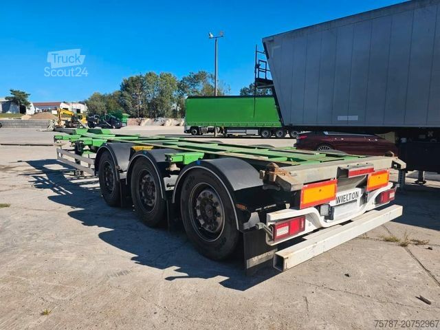 Auflieger-Wechselfahrgestell WIELTON Vario Containerchassis, Reifendruckkontrolle