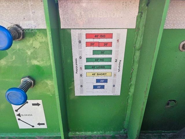 Auflieger-Wechselfahrgestell WIELTON Vario Containerchassis, Reifendruckkontrolle