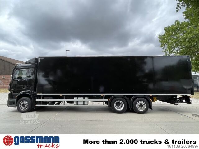 Box truck Mercedes-Benz Antos 2536 L 6x2, Lenk-/Liftachse, MBB LBW