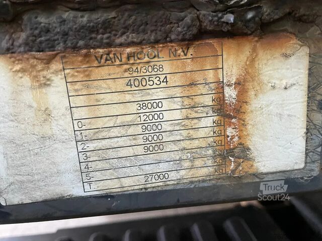 Platform aanhanger Van Hool **BELGIAN TRAILER-BPW AXXLES**