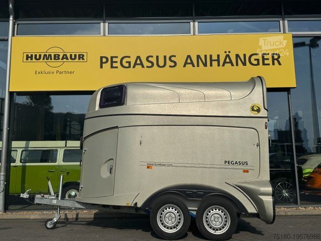 Remorque de transport de chevaux HUMBAUR Pegasus Pferdeanhänger Aluboden 2,4t Vollpoly