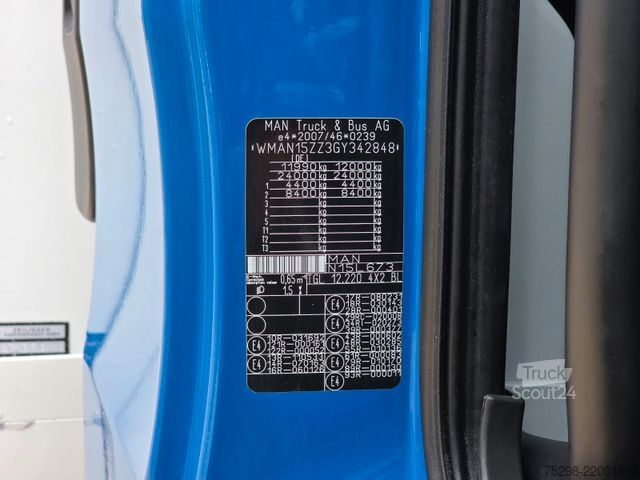 Camion caisson MAN TGL 12.220 4X2 BL / Ladebordwand