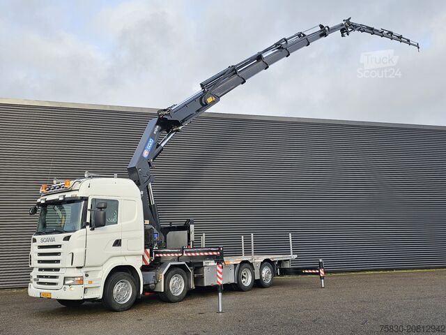Ladepritsche Scania R480 8X2 / HMF 60 t/m + JIB / RETARDER